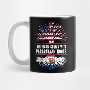 American Grown with Paraguayan Roots USA Flag Mug